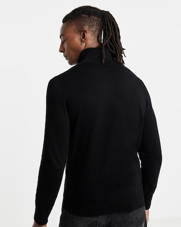 BOSS Classic Black 1/4 Zip Jumper