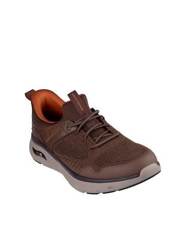 Skechers Arch Fit Crosser Trainers - Brown