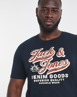 Jack &amp; Jones Logo T-Shirt - Navy
