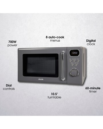 Abode AMD2004G 20L Digital Microwave - Grey