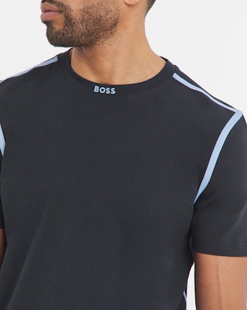 BOSS Short Sleeve Tape T-Shirt - Dark Blue