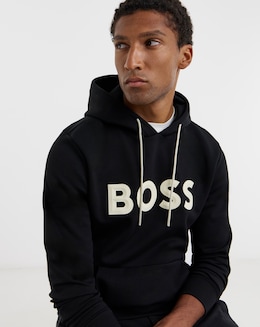 BOSS Graphic Logo Hoodie - Black