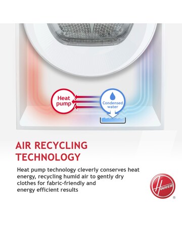 Hoover NDEH11A2TCEXM-80 11kg Heat Pump Tumble Dryer White + Install