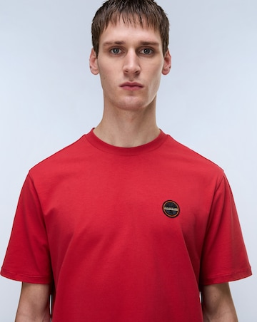 Napapijri Badge Short Sleeve T-Shirt - Red