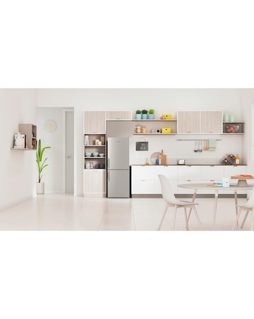 Indesit IB55 532 S UK Combi Fridge Freezer - Silver