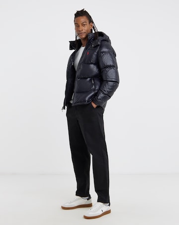 Polo Ralph Lauren Insulated Gloss Bomber Jacket - Black