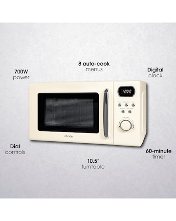 Abode AMD2004C 20L Digital Microwave - Cream