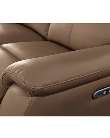 Aspire Kingsmere Leather Power Recliner Corner Sofa