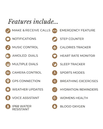 Radley Series 48 AMOLED T-Bar Leather Strap Smart Watch - Pink