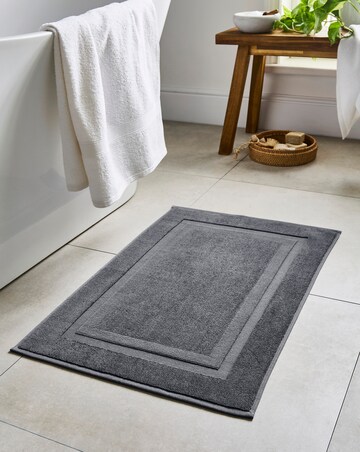 Egyptian Cotton Bath Mat - Anthracite