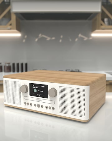 Pure Classic C D6 CD Player & Digital Radio White/Oak