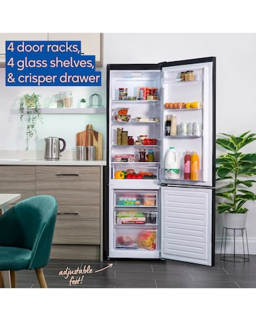 Russell Hobbs RH180FFFF551E1B Frost-Free Fridge Freezer - Black