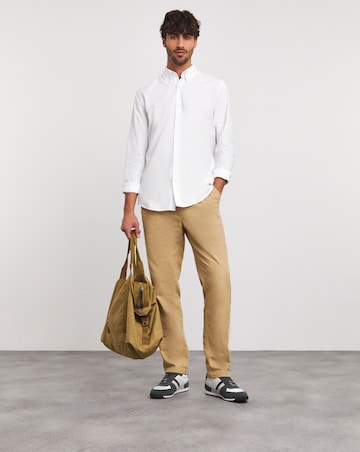 BOSS Classic Long Sleeve White Shirt