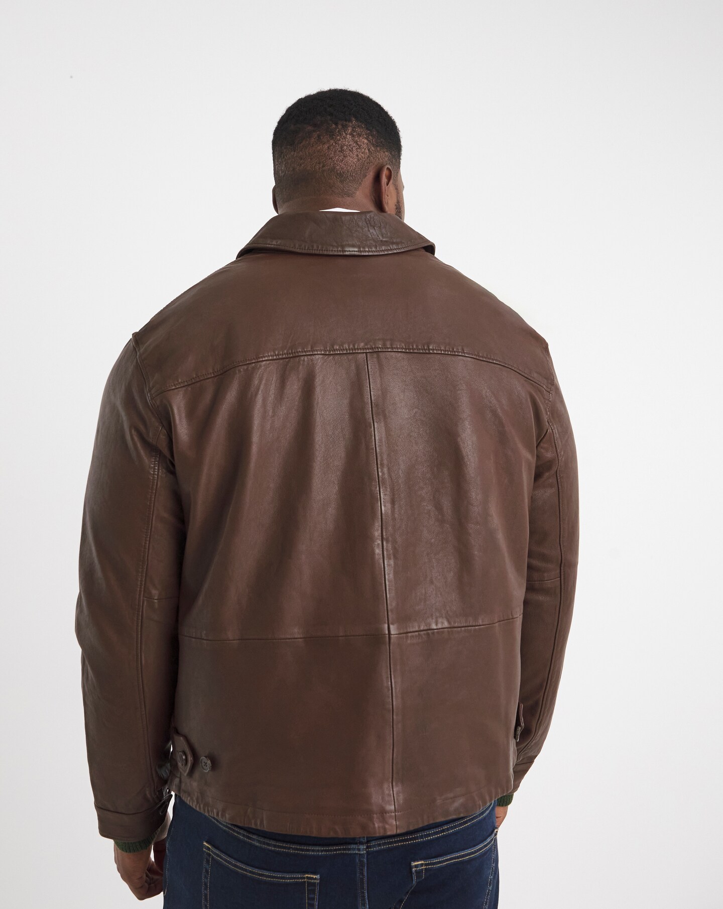 Polo Ralph Lauren Brown Premium Leather Jacket | Jacamo