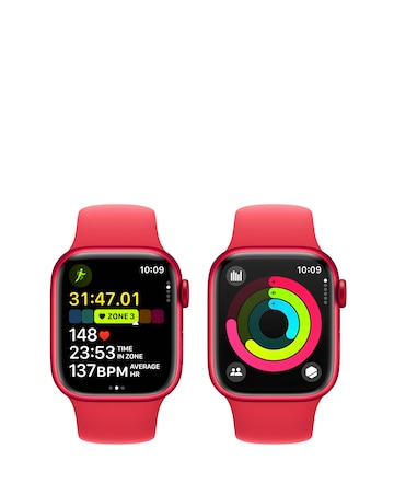 Apple Watch Series 9 GPS 41mm (PRODUCT)RED Aluminium Case with Sport Band - S/M