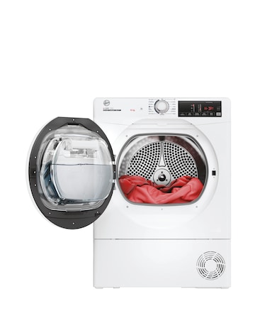 Hoover H-DRY 350 HRE C10TE-80, 10kg, Condenser Tumble Dryer - White
