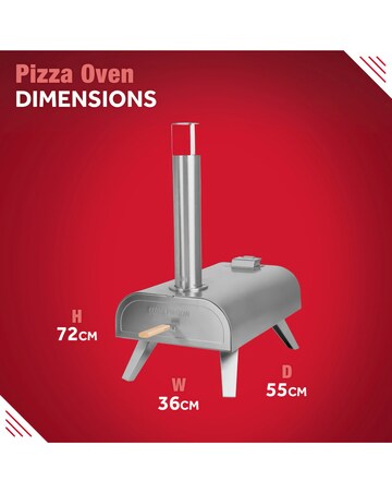 George Foreman 12'' Wood Pellet Pizza Oven