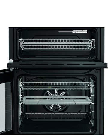 Hotpoint HDE6VDCASB1 60cm Electric Double Cooker with Air Fry - Black + Install