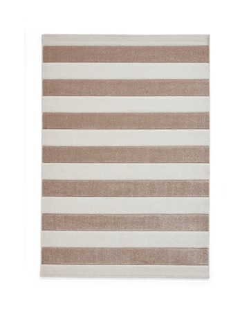 Catherine Lansfield Cove Stripe Modern Carved Rug