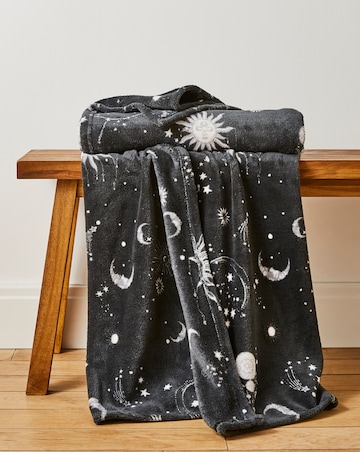 Moons & Stars Fleece Throw