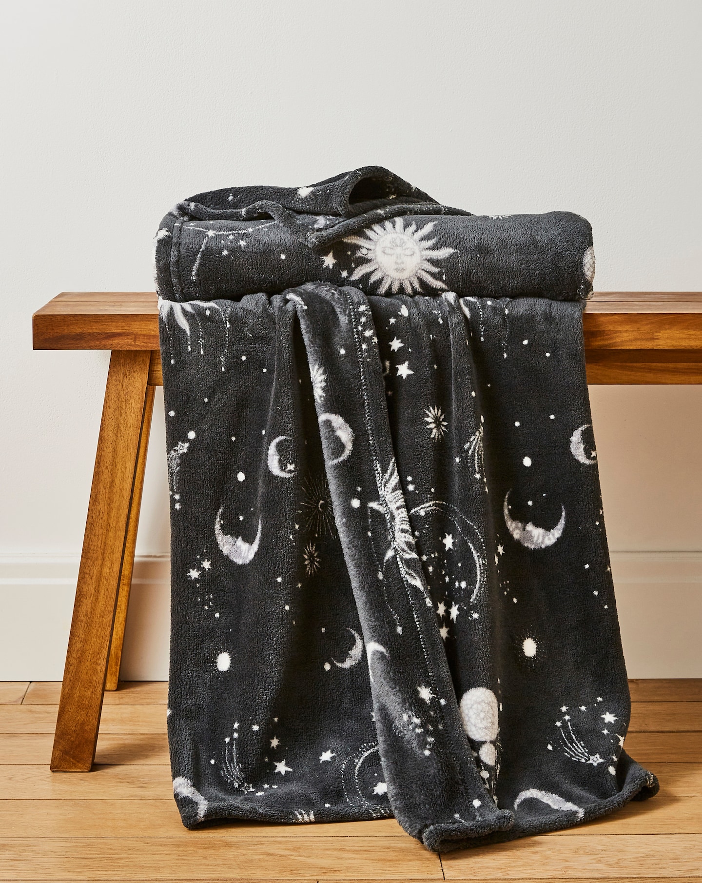 Moons & Stars Fleece Throw