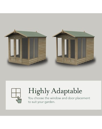 4LIFE Apex Summerhouse 6x4 - Double Door - 5 Window (Home Delivery)