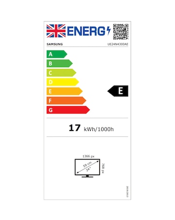 Samsung 24in UE24N4300 Smart HD Ready TV