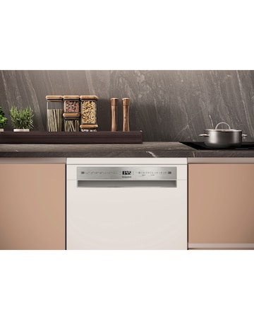 Hotpoint Maxi Space H7F HS41 UK Full Size Dishwasher - 15 Place Settings - White