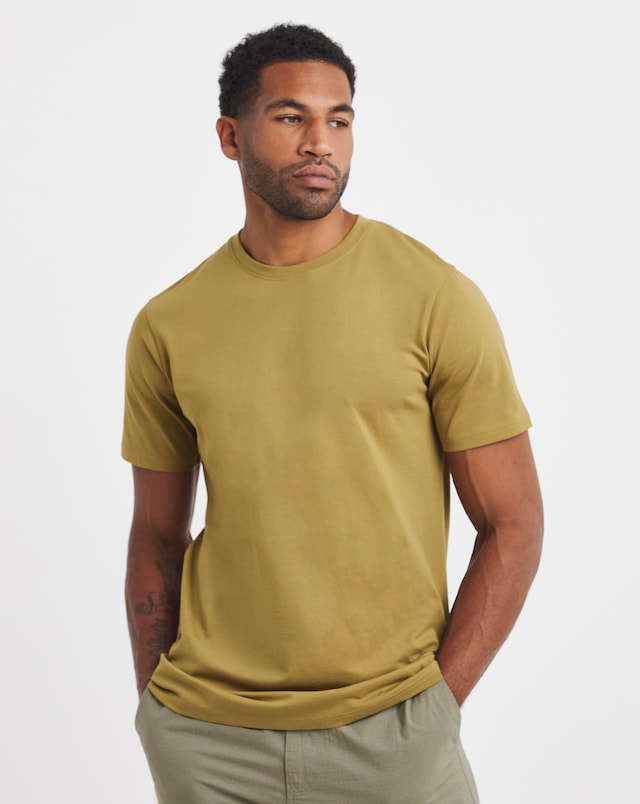 Pure Cotton Crew Neck T-Shirt Long