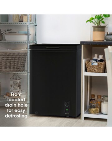 Abode A142CF0E1B Chest Freezer 142L - Black