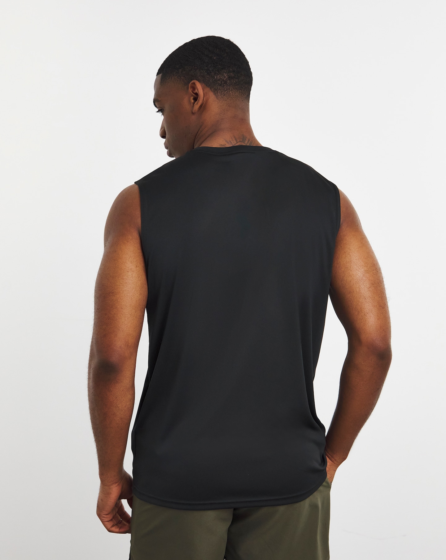 nike men's essential sleeveless rash guard