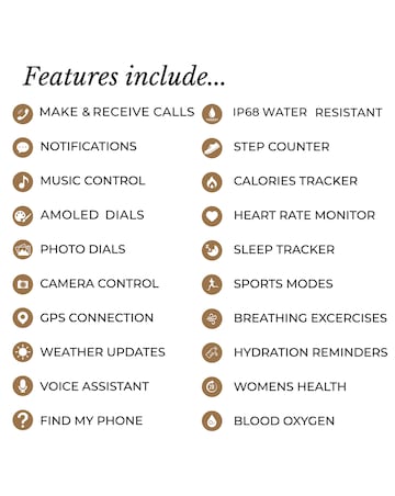 Radley Series 33 AMOLED Slim Silicone Leather Smart Watch - Pink