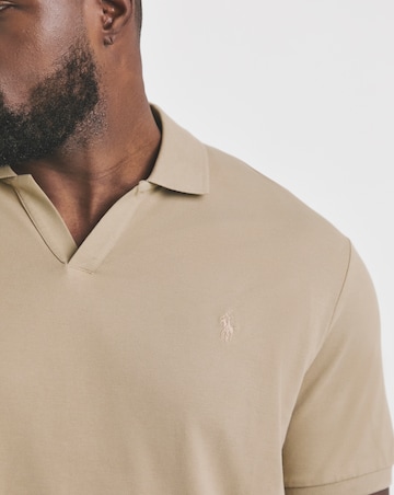 Polo Ralph Lauren Short Sleeve Stretch Open Collar Polo - Khaki