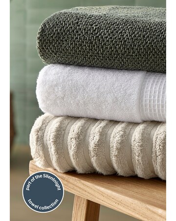 Silentnight Ribbed Cotton Towels Packs of 2