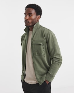 Napapijri Berti Full Zip Sweatshirt - Green