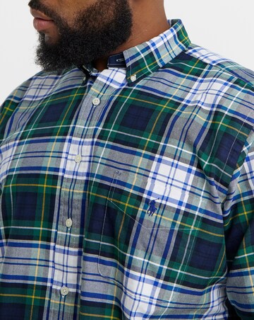 Polo Ralph Lauren Lonh Sleeve Classic Oxford Check Shirt - Green/Blue