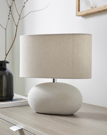 Grey Ceramic Table Lamp