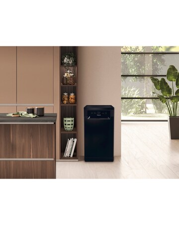 Hotpoint HP2FE10CS90BUK Slimline Dishwasher - 10 Place Settings - Black