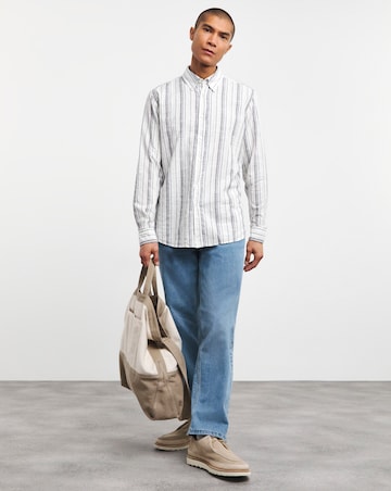 BOSS Natural Stripe Long Sleeve Shirt