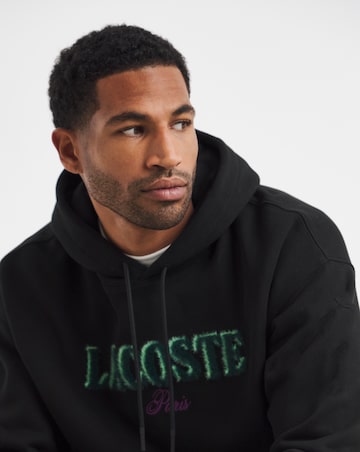 Lacoste Logo Hoodie - Black