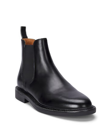 Polo Ralph Lauren Asher Leather Chelsea Boots - Blacks