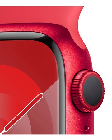 Apple Watch Series 9 GPS 41mm (PRODUCT)RED Aluminium Case with Sport Band - S/M