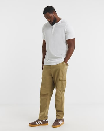 Grandad T-Shirt Long Length-White