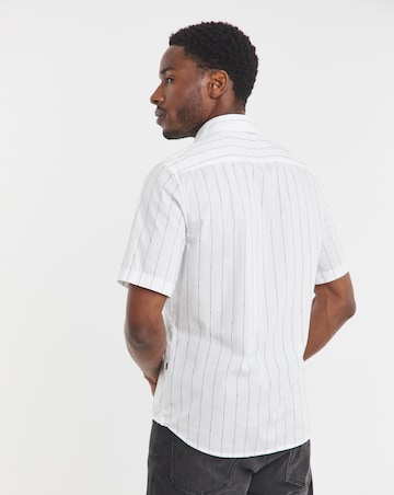 BOSS Short Sleeve Logo Print Shirt - White