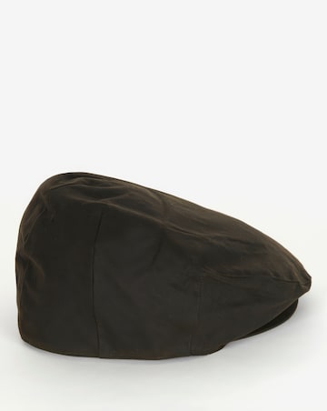 Barbour Wax Flat Cap - Olive