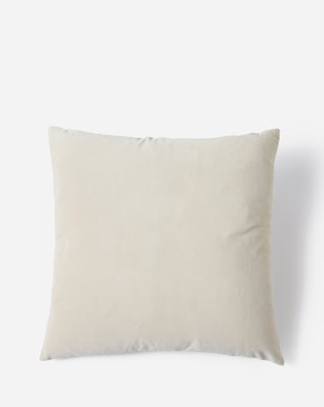 Embroidered Snowflake Velvet Cushion