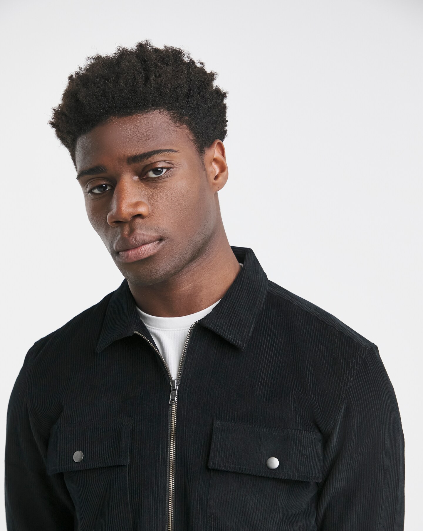 Cord Zip Through Overshirt | Jacamo