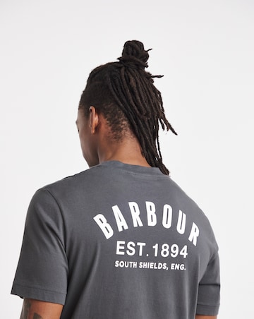 Barbour Short Sleeve Packling Relaxed Graphic T-Shirt - Asphalt