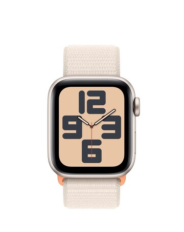 Apple Watch SE GPS 40mm Starlight Aluminium Case with Starlight Sport Loop