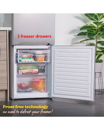 Russell Hobbs RH180FFFF1E1S Frost Free Fridge Freezer - Silver